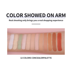 Palette Correctrice <span class=keywords><strong>de</strong></span> Teint <span class=keywords><strong>Orange</strong></span> 12 Couleurs en Gros, Haute Couvrance, Fini Doux Mat, Longue Durée, Crème Correctrice Visage et Contour des Yeux - Product Image 3
