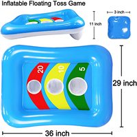 Matelas Gonflable Flottant pour Fête Estivale à la Piscine, Jouets Aquatiques Amusants à Lancer