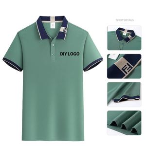 Polos de Talla Grande para Hombre, Spandex, Poliéster, Bordado Personalizado, Polo Casual, Transpirable, Suave, Camisetas de Golf para Hombre - Product Image 2