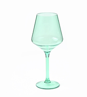 Verres à vin sans pied en plastique à motif rose orange colorés incassables pour Tritan verres à vin rouge en plastique colorés pour mariage