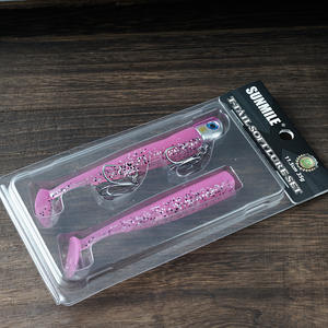 Señuelo Luminoso/UV de Acero Inoxidable para Pesca de Pez Suave, 35g, Cola en T, Biónico, para Agua Salada, Señuelo para Lubina con Anzuelos - Product Image 4