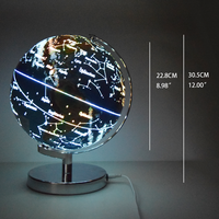 Géographie Enseignement Carte du monde Globe 20/25/32 cm Diamètre Globe lumineux avec lumières LED Globe du monde
