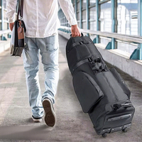 Tas Duffel Golf Mewah Anti Air Bahan Polyester Berkualitas Tinggi, Tas Hadiah Portabel untuk Perjalanan Bisnis Lapangan Golf