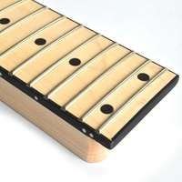 Leher & Fretboard Gitar Elektrik Headless 25-fret Matte Maple, Suku Cadang Gitar Elektrik 6-senar untuk DIY