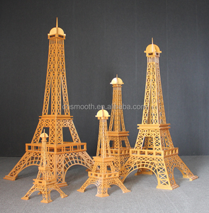 Sự Kiện Đám Cưới Nguồn Cung Cấp Bên Backdrop Trang Trí Khổng Lồ Kim Loại Vàng Trắng Tháp <span class=keywords><strong>Eiffel</strong></span> - Product Image 1