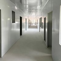 Panneau mural modulaire professionnel de haute qualité ISO 7 8 9 pour cloisonnement d'usine, panneau mural de salle blanche portable sans poussière