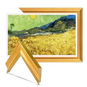 Chất lượng cao 8 10 A4 A3 A2 inch tùy chỉnh kích thước vàng lá gỗ khung gương bán buôn hình ảnh khung cho trang trí nội thất - Product Image 6