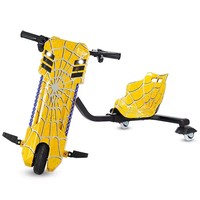 Drifttrikes Vlo Car 350W untuk Dewasa, Kendaraan Roda Tiga Listrik, Kart Infantil RC Top Table Car dengan Motor Brushless 360 Derajat, Beban Maksimum 80kg