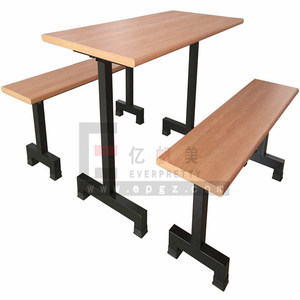 Hiện Đại Phong Cách Bằng Gỗ <span class=keywords><strong>Kfc</strong></span> Thức Ăn Nhanh Bảng Nhiệm Vụ Nặng Nề Nhà Hàng Bàn Ăn Với Ghế Cho Trường Học Khách Sạn Hoặc Công Viên - Product Image 6