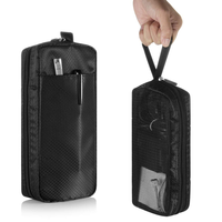 Organisateur d'outils multifonctionnel en nylon Organisateur de câbles de voyage Accessoires informatiques Pochette en maille à fermeture éclair pour gadget électronique