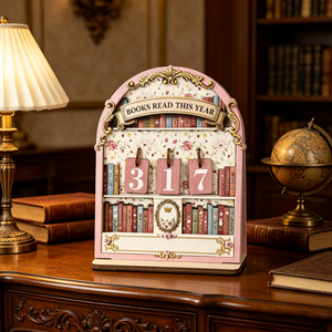 Nouveauté : Décoration de maison et de bureau, pour enfants et adultes, compteur de lecture en <span class=keywords><strong>bois</strong></span> DIY pour étagère, accessoires de comptage de livres en <span class=keywords><strong>bois</strong></span> à retourner - Product Image 1