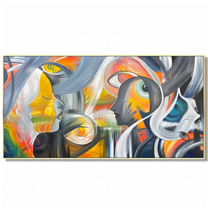 Venta al por mayor personalizado grande abstracto figura femenina lienzo arte tranquilo estética pinturas al óleo para hoteles de lujo bienes raíces para - Product Image 6