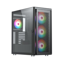 Vente chaude Logo Personnalisé E-ATX Mid Tower Gaming Computer Case Hd Usb3.0 Atx Game Case 360 Refroidi à l'eau