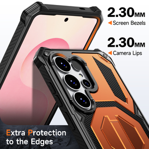Coque magnétique pour Samsung S26 Ultra avec béquille et cadre avant, compatible S26 Edge S25 Plus S24 FE, protection robuste contre les chutes, coque rigide - Product Image 5