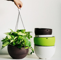 Panier suspendu pour plantes, pot de fleurs en plastique, produit de jardinage, pots de fleurs pour pépinières