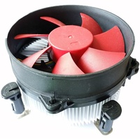 Refroidisseur CPU discret en stock pour I5 LGA 1200 115x 1150 1151, ailettes en cuivre et aluminium avec ventilateur PWM 4 broches rond, pour serveur PC