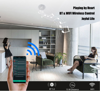 Haut-parleur de plafond sans fil stéréo multiroom actif avec commande par application 6,5 pouces