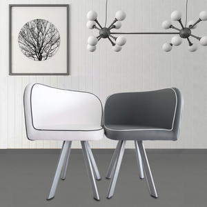 Muebles para el hogar de estilo moderno, juegos de comedor de cristal superior, juego de mesa y sillas para 6 personas, mesa de comedor - Product Image 4