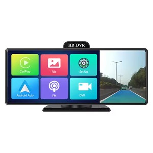 Cámara <span class=keywords><strong>de</strong></span> Tablero Fuallwin Carplay 4K 1080P <span class=keywords><strong>de</strong></span> Reversa con Pantalla Táctil Portátil <span class=keywords><strong>de</strong></span> 10.26 Pulgadas y <span class=keywords><strong>Receptor</strong></span> <span class=keywords><strong>de</strong></span> <span class=keywords><strong>Audio</strong></span> y Radio Car Play - Product Image 3