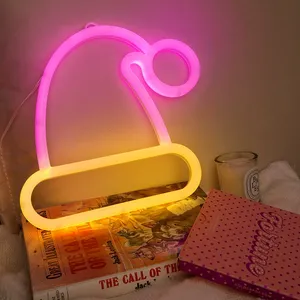 Lampe néon LED en forme de parapluie, arc-en-ciel, nuage, étoile, pour décoration de fête, mariage, cadeau de Noël, jouet pour enfant, animal, alimenté par USB/batterie, IP44 - Product Image 2