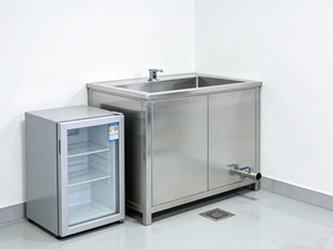 Évier de laboratoire durable en acier, type sous-banc, avec design antirouille et étanche - Product Image 2