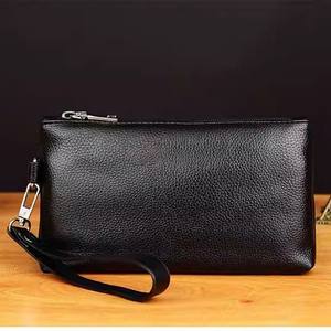 New Mens Hand Carry Envelope <b>Bag</b> <b>Phone</b> <b>Leather</b> Pouch Casual Small Clutch Trendy Man <b>Bag</b> - Product Image 1