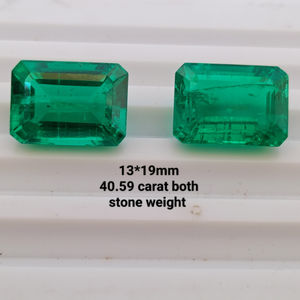 Esmeralda Colombiana Cultivada en Laboratorio, Corte Esmeralda, Gema Suelta Verde, Calidad Premium para Joyería, para la Elaboración de Joyas - Product Image 2