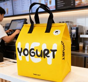 Customizable Reusable Eco Friendly Aluminum Foil Small Takeaway Bags Premium Self Seal Black Restaurant to Go Bags with Logos - Product Image 1