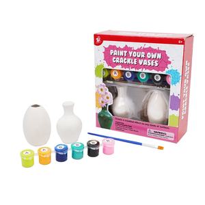Ensemble de vases en céramique pour table d'intérieur, à peindre soi-même, avec glaçure craquelée, pour la décoration de la maison et comme jouet de dessin pour enfants - Product Image 2