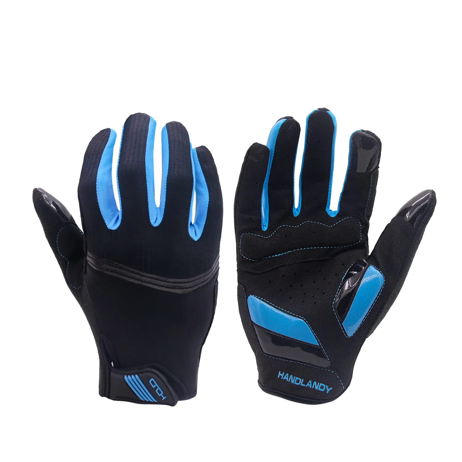 HANDLANDY Breathable Fabric UPF 50 Sun Protective Sport Gloves Full Finger Touch Screen Anti-slip Bicycle Cycling Gloves