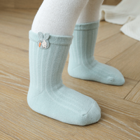 Chaussettes pour bébés et enfants en coton peigné personnalisées pour nouveau-nés et tout-petits, antidérapantes