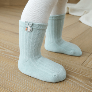 Chaussettes pour bébés et enfants en coton peigné personnalisées pour nouveau-nés et tout-petits, antidérapantes - Product Image 6