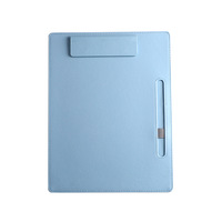 Carpeta Portadocumentos A4 de Cuero PU de Alta Calidad con Logotipo Personalizado, Carpeta de Archivos de Negocios sin Bloc de Notas