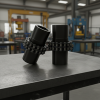 Accouplement de chaîne rigide 45 #   Vente directe d'usine d'acier au carbone, personnalisation prise en charge