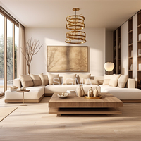 Canapé de salon de luxe nordique meubles de sol velours modulaire canapé sectionnel ensemble de canapé