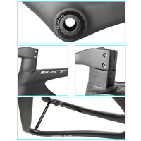 Rangka Sepeda Jalan Raya BXT New Road Frame Carbon Fiber T800 2024 Kabel Tersembunyi Penuh Di2 Rem Cakram T47 Ringan Dengan Stang