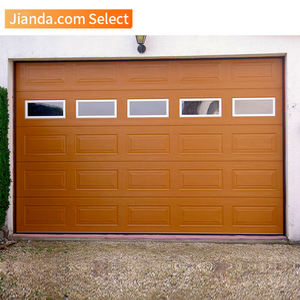 Puerta/puerta de garaje automática Seccional de acero galvanizado de alta calidad de Color madera, puerta de garaje eléctrica de 11 pies X 5 pies - Product Image 1