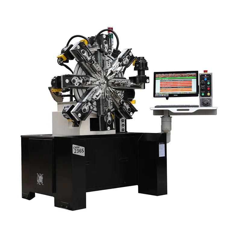 Máquina de mola CNC multifuncional automática de 10 eixos, máquina dobradeira pequena