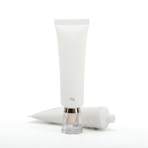 Tubo de Envase de Crema de Manos Blanco Vacío de 25g al por Mayor con Tapa de Rosca Acrílica, Plástico Impreso con Logotipo Personalizado para el Cuidado de la Piel - Product Image 4