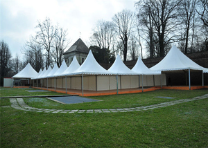 Factory Custom <b>Large</b> Alloy Outdoor <b>Tent</b> White Waterproof Marquee Arched Window Clear Glass Wall Wedding Party Commercial Event - Product Image 3