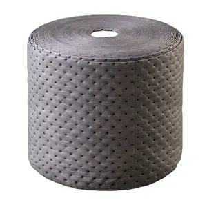 Rollos absorbentes de 200 gsm, rollos absorbentes de aceite de Color gris, rollos absorbentes de polipropileno 100%