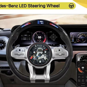 Volant en fibre de carbone amélioré, très demandé, pour Mercedes Benz Classe GLC GLE CLA W204 W205 W222 G500 G55 G63 - Product Image 4