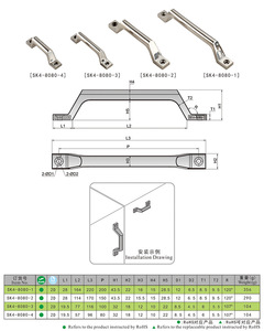 <span class=keywords><strong>Pestillo</strong></span> de manija de acero inoxidable, para manija de <span class=keywords><strong>puerta</strong></span> exterior e <span class=keywords><strong>interior</strong></span>, de acero inoxidable, de - Product Image 2