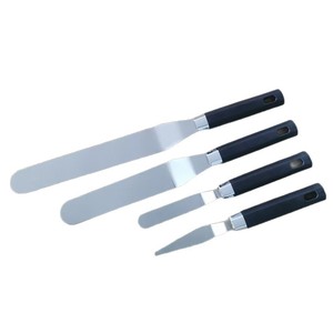 Stainless Steel Spatula Set 4 Pieces Long Blade For Cake Cream Spreading Non Toxic Food Grade - Product Image 5