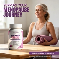 Cápsulas Probióticas de Marca Privada/OEM con pH Balanceado y 400 Mil Millones de Bacterias Vivas para Aliviar los Síntomas de la Menopausia en Mujeres, Naturales