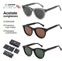 Nouvelles Lunettes de Soleil en Acétate Style Italien avec Monture en Matériau Pin, Design Tendance, Logo Personnalisé pour Femmes et Hommes