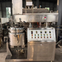 Machine d'émulsification sous vide automatique en acier inoxydable, d'occasion, fournie directement par l'usine, avec capacité de revêtement, pour usine cosmétique