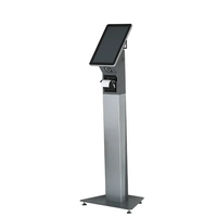 Kiosque de commande tactile sur pied de 32 pouces avec paiement par code QR et gestion de file d'attente en libre-service pour intérieur