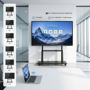 Pantalla Táctil Inteligente de 65 Pulgadas con Aplicaciones Integradas y Sistema Dual para Escuelas - Product Image 1