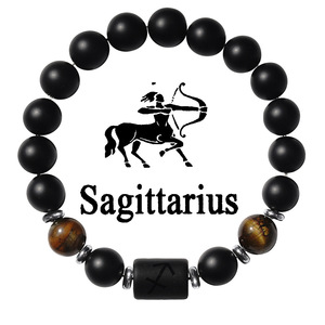 Braccialetto con Perline in Pietra Naturale all'Ingrosso, Trendy, con Segni Zodiacali per Capricorno, Gemelli, Acquario, Pesci, Ariete, Stile Buddista - Product Image 5